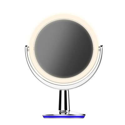 Superglow Round Dual Sided Led Vanity Mirror Makeup Superglow Round Dual Sided Led Vanity